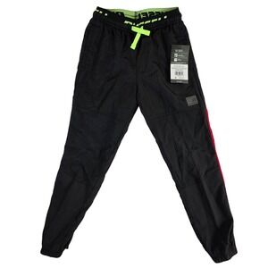 Russell Athletic Pants Black Track Neon‎ Trim Activewear Size Youth